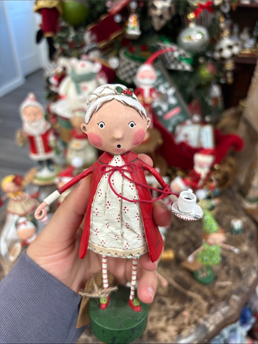 Rosy cozy Mrs. Claus by Lori Mitchell